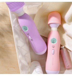 XIUXIUDA - AV-Rod Stimulating Vibrators Heating Massage (Chargeable - Pink)